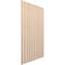 Ekena Millwork 94H x 1/4T Adjustable Wood Slat Wall Panel Kit w/ 4W Slats, Red Oak contains 11 Slats SWW55X94X0250RO - alternate 5